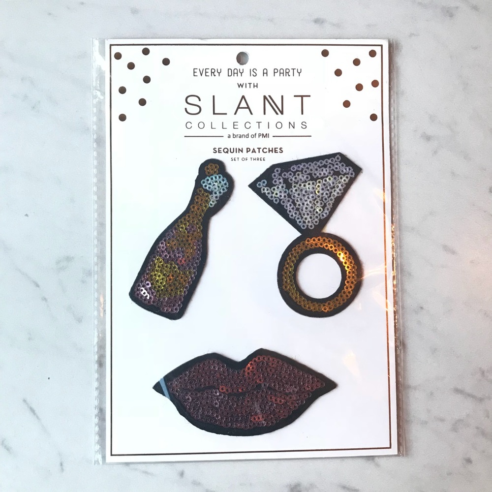 Slant Collections Champagne 🥂 Patches Set of 3